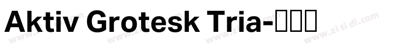 Aktiv Grotesk Tria字体转换